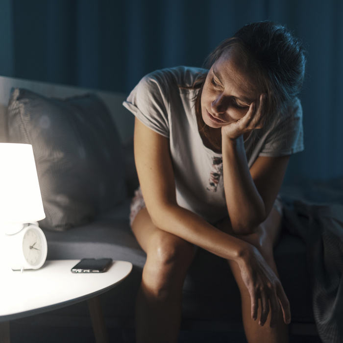 Woman with insomnia